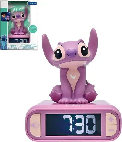 Vista 29 de LEXiBOOK, Vengadores de Marvel, Reloj despertador con luz nocturna de Los Vengadores, Sonidos y melodías, Pantalla LCD retroiluminada, Luminoso