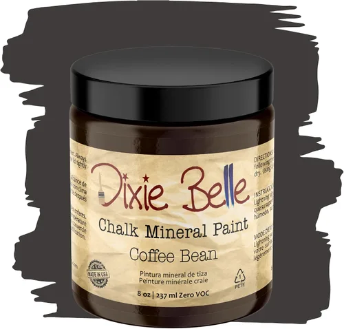Vista 101 de Pintura para muebles con acabado de tiza Dixie Belle Paint Company - Amatista (4oz) - Pintura mineral de tiza chic púrpura profundo mate