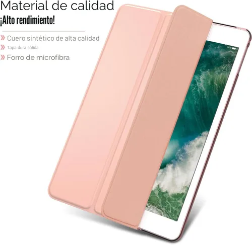 Vista 3 de MoKo Funda para iPad 9.7 2018/2017 de 5ª / 6ª Generación - Funda delgada y ligera con soporte para Smartphone con parte trasera translúcida