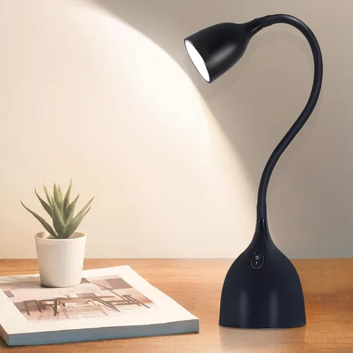 Vista 10 de Lámpara de Escritorio de Cuello de Cisne EJIAXIN 360° Luz de Lectura LED Flexible Lámpara de Escritorio Pequeña para Espacios Pequeños Lámpara