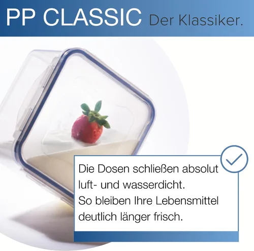Vista 2 de Lock & Lock Almacenamiento de alimentos rectangular hermético, Sencillo