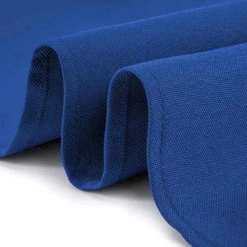 Vista 3 de Lann's Linens - Mantel rectangular de tela de poliéster de primera calidad para bodas, banquetes y restaurantes Azul real