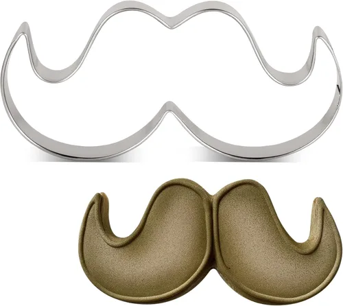 Vista 7 de LILIAO Cortador de galletas para bigote, 4.4 x 2.1 pulgadas, acero inoxidable