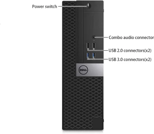Vista 4 de Dell Computadora de escritorio OptiPlex 7040 SFF, Windows 11 Pro, Core i5-6500, 8 GB de RAM, 256 GB SSD, USB WiFi, USB Bluetooth, mouse y teclado