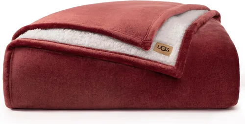 Vista 12 de UGG Nita - Manta para sofá, forro polar de lujo, 50 x 70 pulgadas, color Blanco