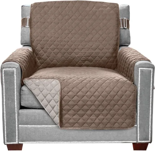 Vista 134 de Sofa Shield - Funda para sofá Loveseat con correa patentada, protector de cojín, funda reversible diseñada en EE. UU. resistente a manchas