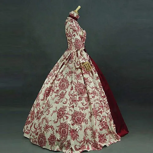 Vista 6 de PBNBP Trajes de Halloween para mujeres y niñas, manga corta acampanada, cuello Sabrina, vestido medieval, corsé irlandés, disfraz renacentista