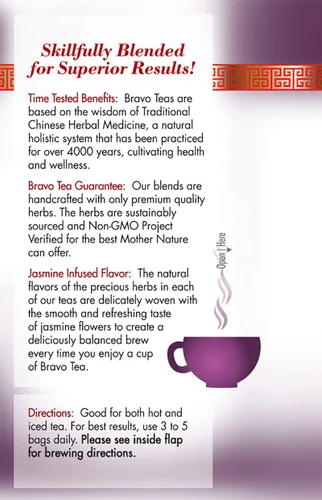 Vista 6 de Bravo Tea Kidney Strong Té de hierbas sin cafeína, 20 bolsas de té, 6