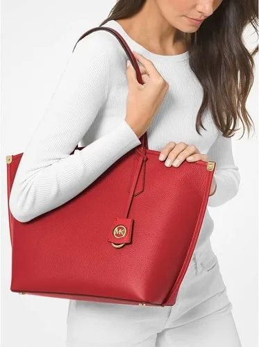 Vista 3 de Michael Kors Jane Large Pebbled Leather Tote Bag