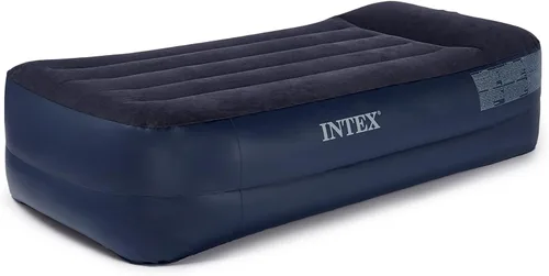 Vista 10 de Intex Pillow Dura-Beam Series Rest Airbed elevado con bomba interna (modelo 2020)