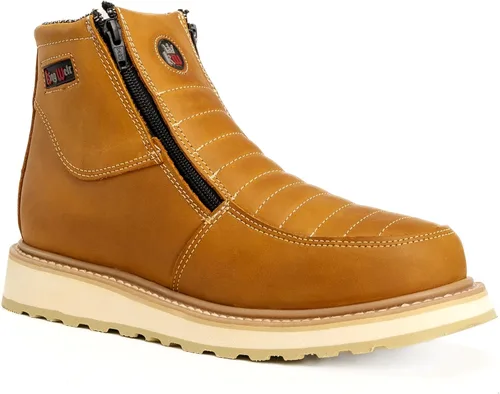 Vista 2 de King Welt Ultra Flex 6 "339 cremallera doble densidad ligero hombres botas de trabajo Habana