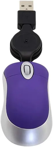 Vista 8 de elec Space Paquete de 2 mini ratones ópticos de viaje - Ratón de bolsillo pequeño para computadora portátil y computadora (negro+rojo)