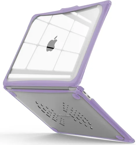 Vista 12 de IBENZER Hexpact AT13-BK - Funda compatible con MacBook Air de 13 pulgadas 2022 2021 2020 M1 A2337 A2179 A1932, funda protectora resistente