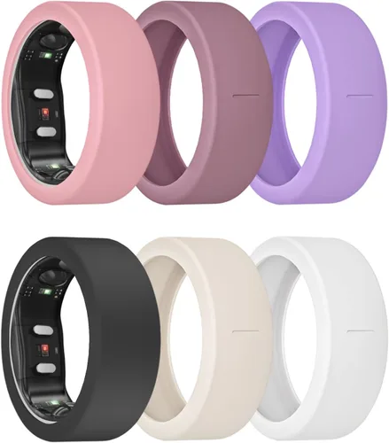 Vista 12 de Paquete de 3/6 fundas de anillo para Gen 3/Gen 2/1, protector de anillo de silicona elástico para RingConn Gen 2, accesorios de entrenamiento