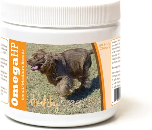 Vista 118 de Healthy Breeds Affenpinscher Omega HP - Masticables suaves para piel y pelaje, 60