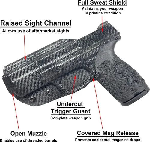 Vista 7 de IWB - Funda protectora de sudor para Beretta APX A1 tamaño completo