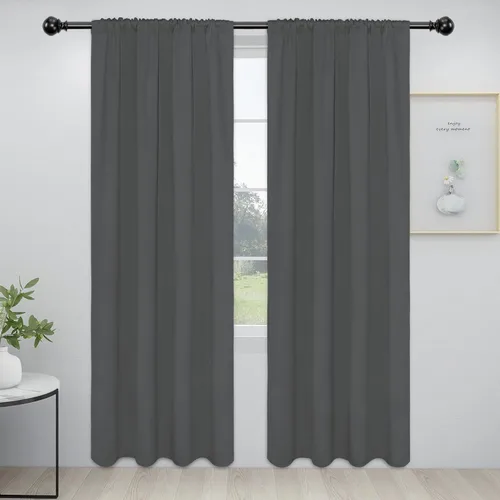 Vista 39 de Easy-Going - Cortinas opacas con bolsillo para varilla para dormitorio, cortinas de ventana para oscurecer la habitación para sala de estar