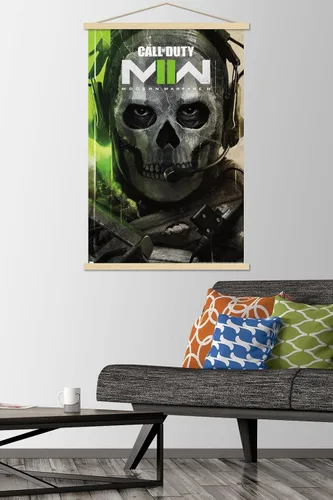 Vista 2 de Trends International Call of Duty: Modern Warfare 2 - Póster de pared de arte clave, 22.375 x 34 pulgadas, paquete de impresión premium y colgador