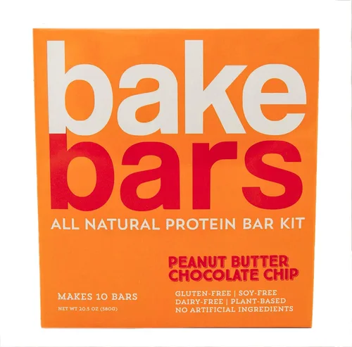 Vista 9 de bakebars Kit de barras de proteínas totalmente naturales, chispas de chocolate, incluye ingredientes pre-medidos, macro amigables para 10 barras