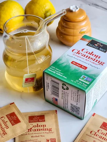 Vista 2 de Bravo Tea Té de hierbas limpiador de colon sin cafeína, 20 bolsas de té, 6