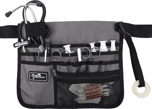 Vista 13 de Cinturón organizador médico, riñonera para enfermera, riñonera para enfermeras para el trabajo, kit práctico para la cintura para enfermeras