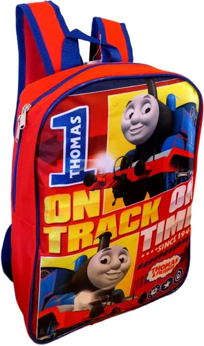 Vista 2 de Thomas and Friends - Mochila escolar de 15 pulgadas, color rojo, talla única, Rojo