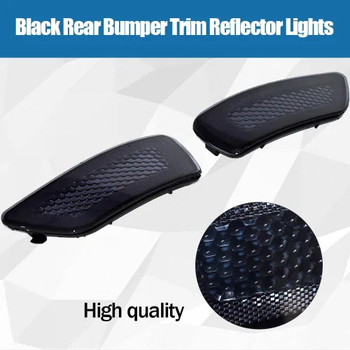 Vista 5 de CULMKARI Luces reflectoras de moldura de parachoques trasero negras compatibles con Jeep Grand Cherokee 2012-2018 Dodge Journey 2012-2020 Jeep