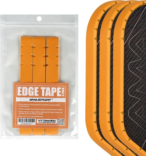 Vista 67 de PICKLETECH Cinta de protección de pala de pickleball – Protector de borde de cabeza de paleta – Cinta de protección de borde de raqueta ajuste