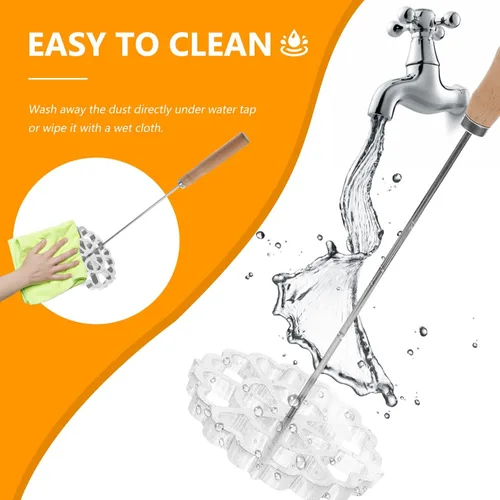 Vista 9 de Kichvoe Bunuelos - Molde con mango – Moldes de rosetas de gofres de aleación de aluminio – Juego de cucharas de hierro con roseta desmontable de 12