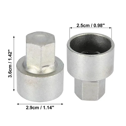 Vista 11 de X AUTOHAUX 041 Llave de bloqueo de rueda de coche Tuerca antirrobo Tuerca de extracción de tornillo Llave de bloqueo de rueda para BMW 3 5 7 Series