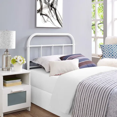 Vista 7 de Modway Serena - Cabecera de cama de acero estilo rústico