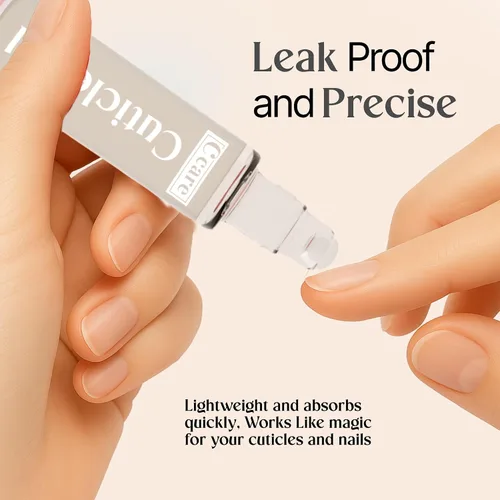 Vista 4 de C CARE Aceite en Roll-On para Cutículas Sin Fragancia Aceite Hidratante Natural Revitalizante para Uñas Repara Cutículas Durante la Noche Para