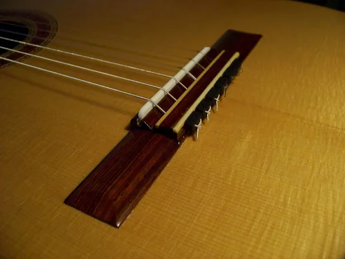 Vista 2 de Rosette Diamond - Bridas de cuerda de guitarra clásica, cuentas de puente de perfil bajo