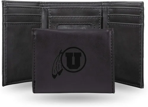 Vista 45 de NCAA Rico Industries - Billetera triple grabada con láser, con grabado láser, accesorio para hombre
