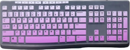 Vista 14 de Funda de teclado ultradelgada de silicona para PC de escritorio compatible con teclado inalámbrico Logitech MK295 MK275 MK270, teclado Logitech K200