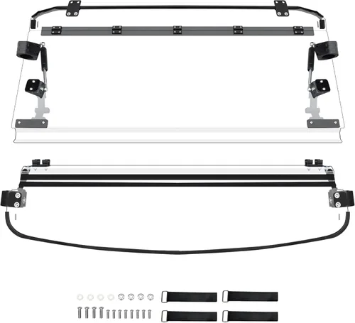 Vista 7 de SAUTVS Parabrisas abatible para Polaris Ranger XP 1000/Diesel/XP 900/Crew