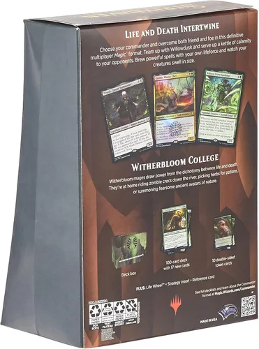 Vista 2 de Magic: The Gathering Strixhaven Commander Deck - Witherbloom Witchcraft (Negro-Verde)