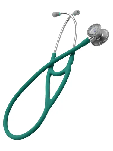 Vista 12 de Virtuoso - Estetoscopio de cardiología de doble cabeza, calidad profesional, tubo clásico, KS-750, color negro