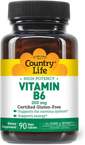 Vista 9 de Country Life Suplemento de riboflavina de 100 mg de vitamina B2 – Aumenta la producción de energía y apoya la función celular, sin gluten, vegano