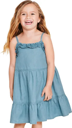 Vista 2 de The Children's Place Girls and Toddler Short Sleeve Fashion Playwear Dress Púrpura (Petal Purple)