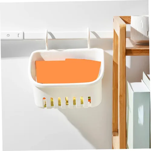 Vista 5 de Cabilock Cesta de almacenamiento colgante Cesta de pared conveniente cesta de baño multifunción Cesta de pared para el hogar Accesorio de ducha
