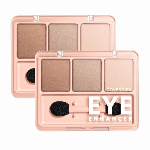 Vista 12 de COVERGIRL - Sombra de ojos Eye Enhancers 1-Kit, fórmula sedosa y transparente, aplicador de doble extremo, 100% libre de crueldad animal Azul