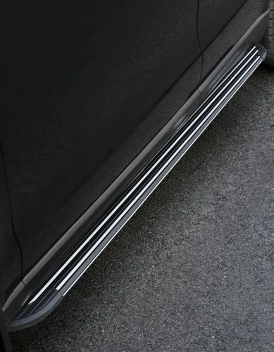 Vista 7 de 2 estribos de aluminio para estribos laterales, barras Nerf protectores de pedales laterales para Nissan Pathfinder 2022 2023