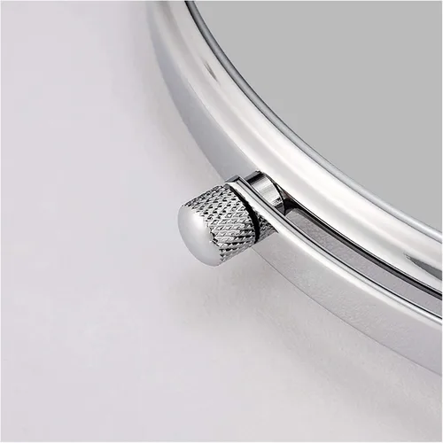 Vista 6 de Wall-Mounted Makeup Mirror Wall Mount 8 Inches Vanity Makeup Mirror 3X Magnified Polished Chrome Finish 360 Degree Swivel
