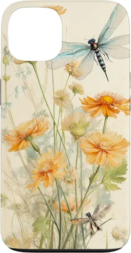 Vista 7 de Cute Vintage Illustration Daisy Flowers Dandelion Dragonfly Case for iPhone 17