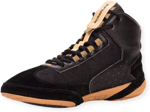Vista 2 de ScrapLife Wrestling Ascend One Wrestling Shoes Negro y rojo Calidad premium Elección de luchadores.