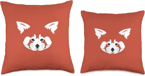 Vista 3 de Cute Red Panda Gift Almohada de panda rojo, 18.0 x 18.0 in, multicolor