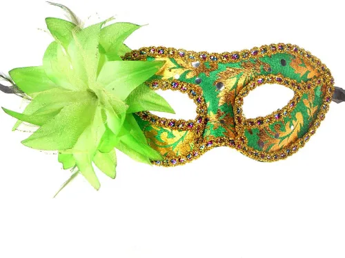 Vista 4 de IETANG Juego de 10 máscaras venecianas de Mardi Gras, accesorios de fiesta