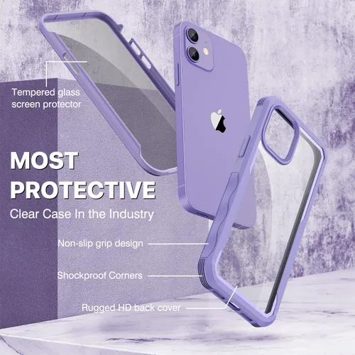 Vista 71 de CENHUFO Funda de privacidad para iPhone 11 Pro, funda de cuerpo completo con protector de pantalla de privacidad de vidrio templado 9H integrado