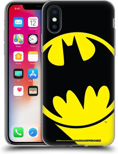 Vista 24 de Head Case Designs Funda de gel con licencia oficial de Batman DC Comics Bat Signal Logos [protección de grado militar] compatible con Apple iPhone 7